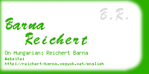 barna reichert business card